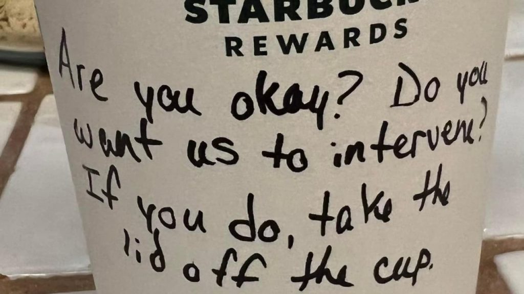 Texas Starbucks employee goes viral after passing a classified note to a young woman