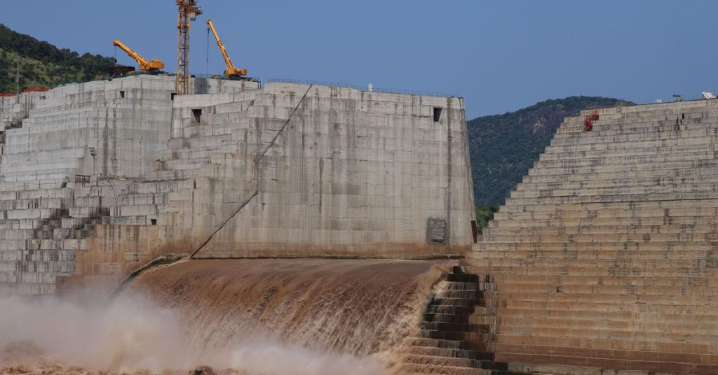 Ethiopia operates turbines at the giant Nile hydropower plant