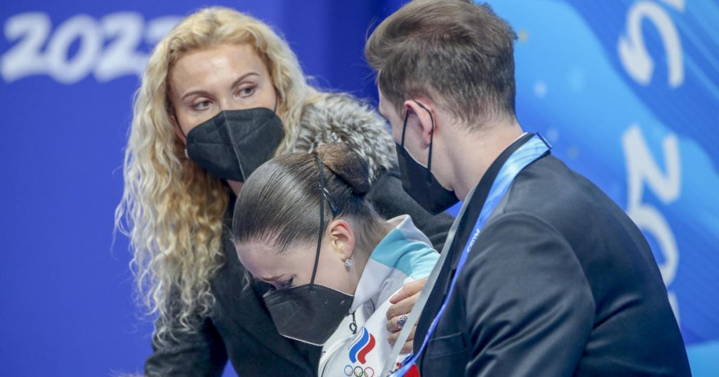 The scandal overshadowed the first appearance of Camila Valeeva at the Olympics.  It was her coach who "disturbed" the president of the International Olympic Committee the most.