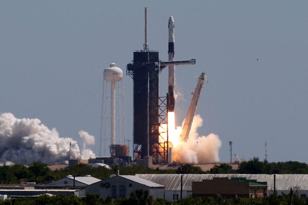 The Ax-1 mission launching from Kennedy Space Center in Florida on Friday.