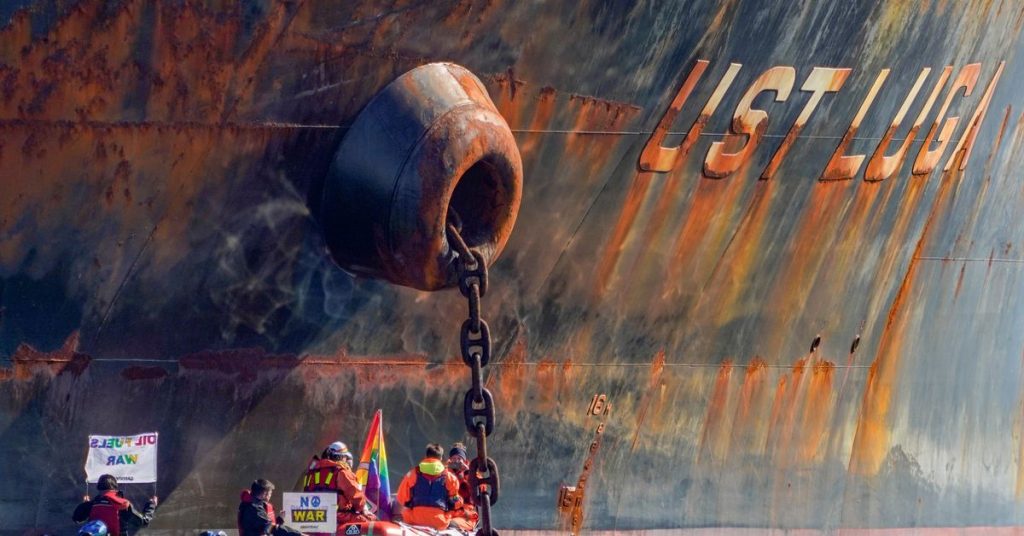 Norway arrests activists blocking Russian oil tanker