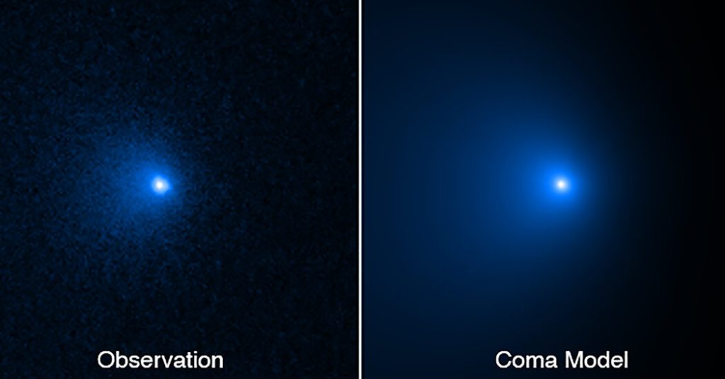 The Hubble telescope zooms in on the largest comet ever observed