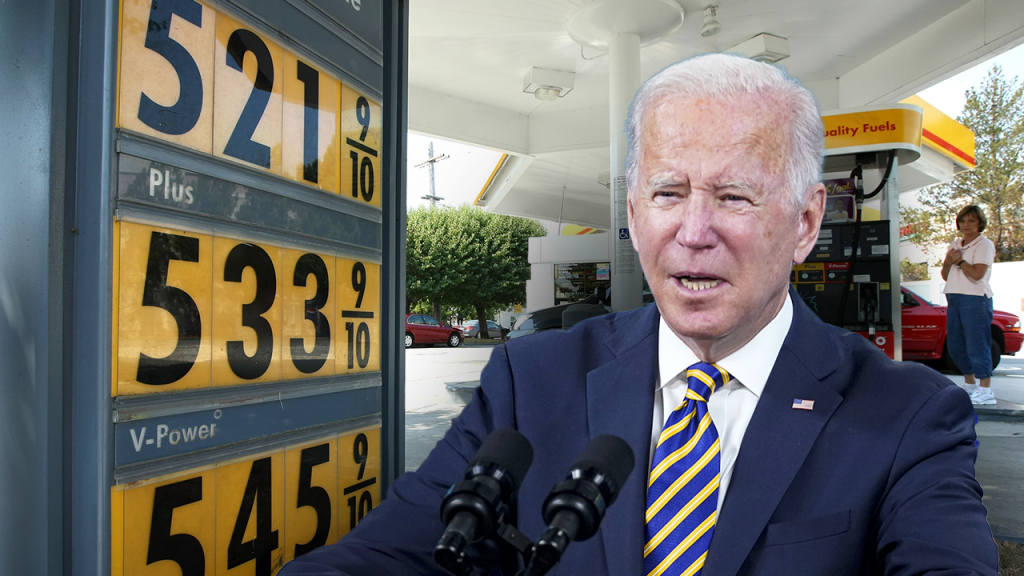 Gas prices hit new record as Republican senators blame Biden for curbing production