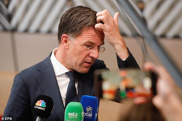Prime Minister of the Netherlands Mark Rutte arrives on the first day of the Special European Summit on Ukraine at the European Council, in Brussels, Belgium, May 30, 2022