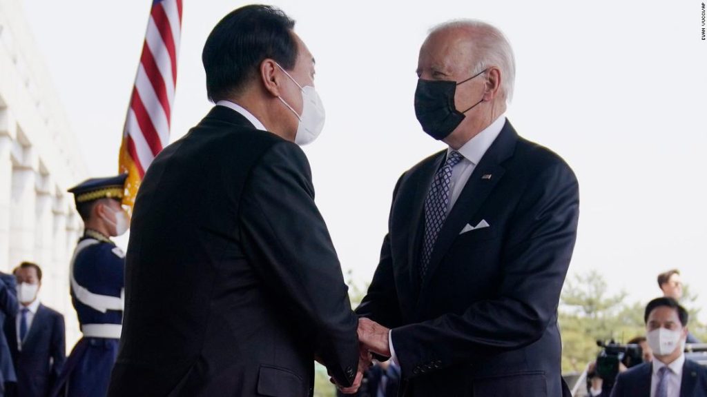 Biden intends to wrap up his South Korean stop on his first trip to Asia as president by visiting US forces