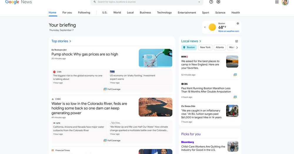 Google News gets more personal with desktop redesign