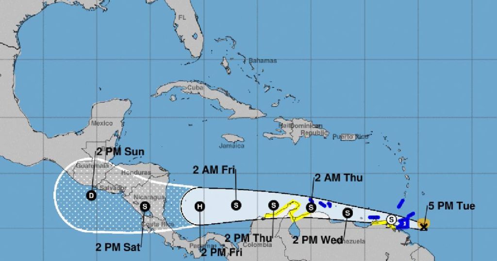 Hurricane Center Eyes Caribbean System likely to become Tropical Storm Bonnie soon - Orlando Sentinel