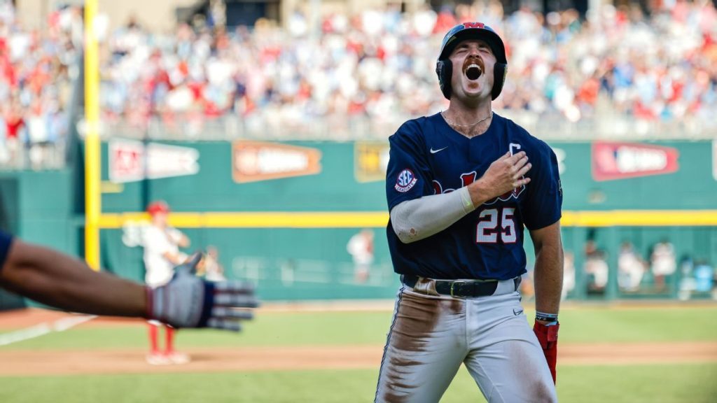 Ole Miss' Jack Dougherty unlikely champion against Oklahoma, Rebels puts Rebels 1 win of the Men's College World Series