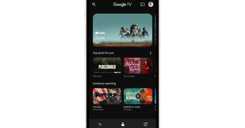 The Google TV iOS app plays as another hub for your streaming services
