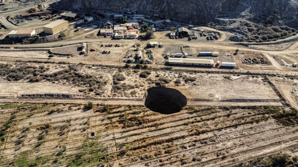 A huge crater has been discovered in Chile near a mining site: NPR