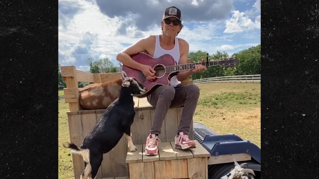 Kevin Bacon Makes a Guitar Cover for Beyoncé's "Hot," Help From the Goats