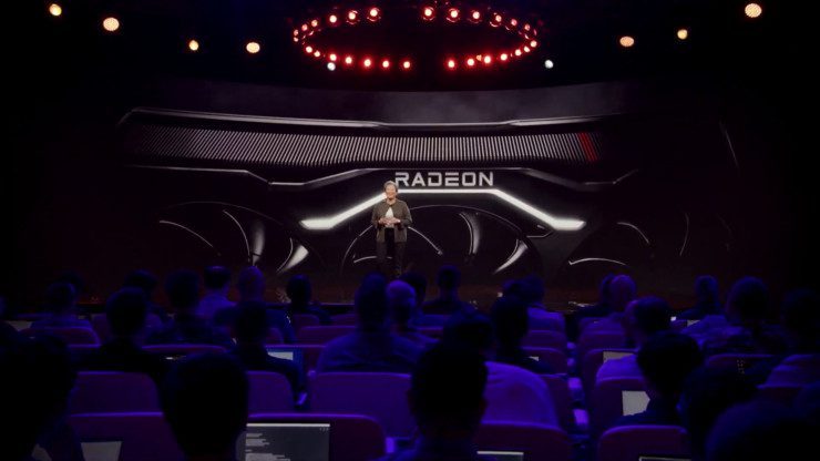 Lisa Sue teases the RDA4 GPU on stage.