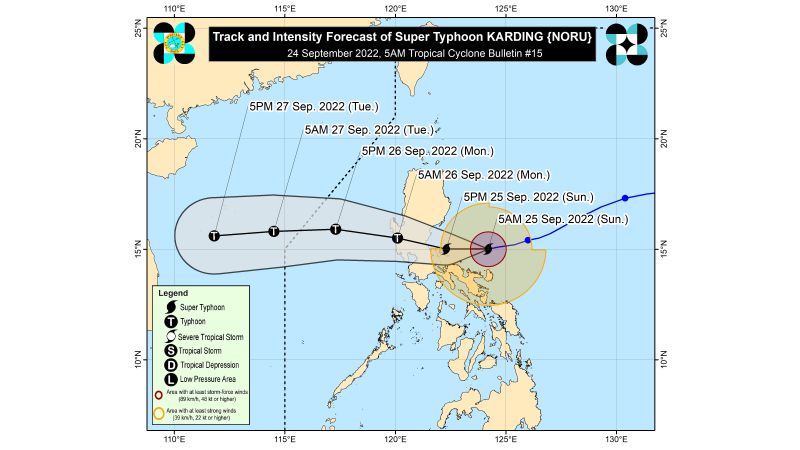 Super Typhoon Carding: Philippines on red alert as Nuru approaches