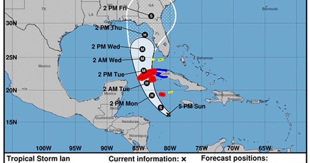 Tropical Storm Watch Released for Lower Keys Before Ian