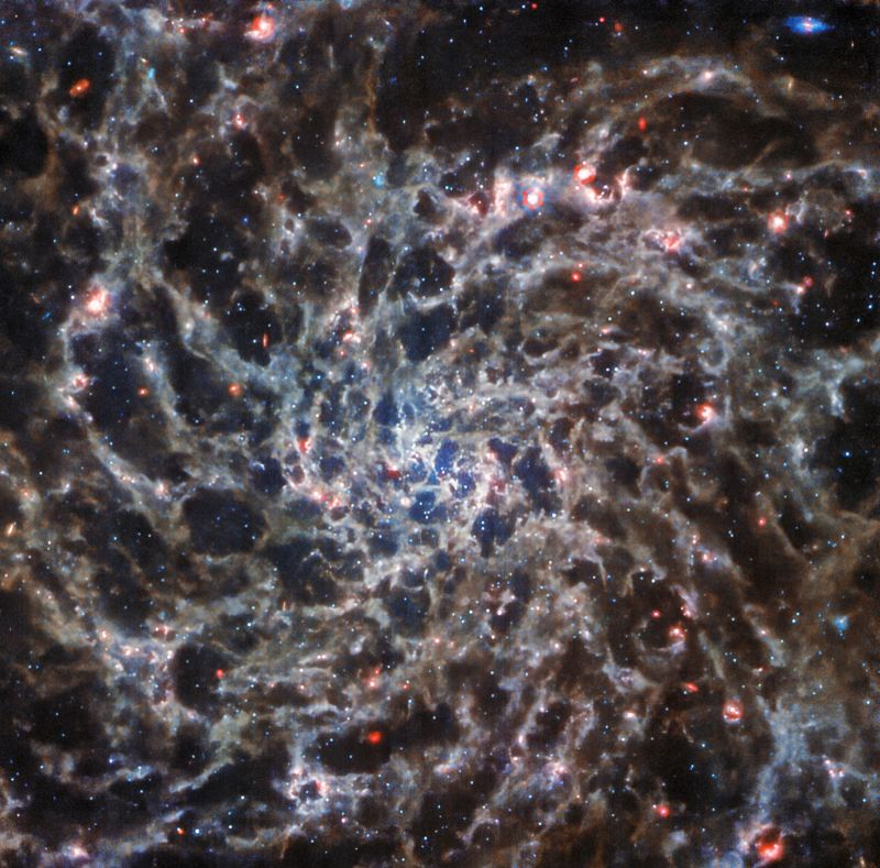 Spiral galaxy captured in "unprecedented detail" by the Webb Telescope