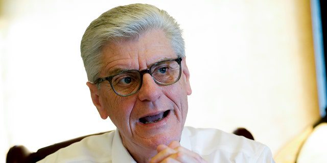 Governor Phil Bryant talks about his legacy after a life of public service in his office at the State Capitol in Jackson, Mississippi, on January 8, 2020. 
