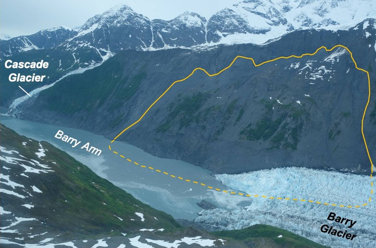 Landslide Barry Arm, Alaska Department of Natural Resources, Division of Geological and Geophysical Surveys