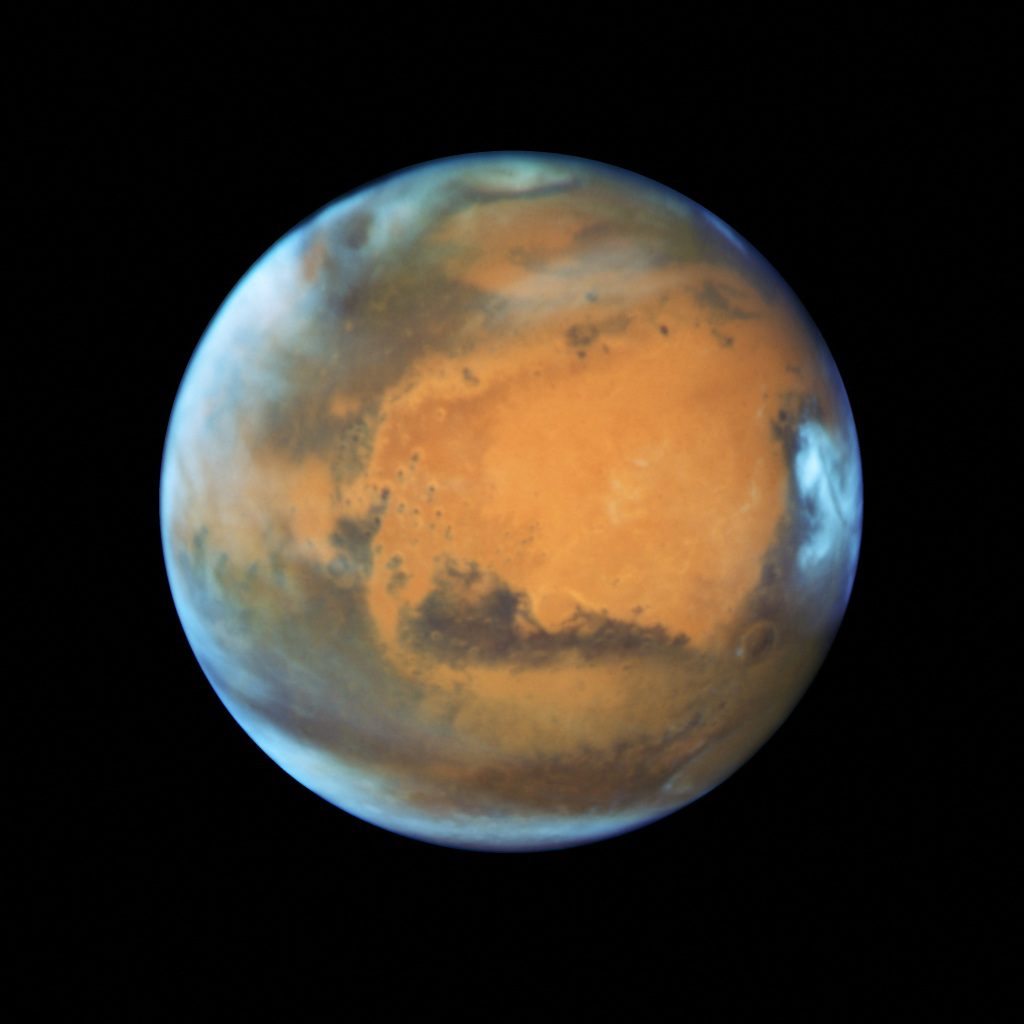 Mars is shown in this Hubble Space Telescope view taken on May 12, 2016