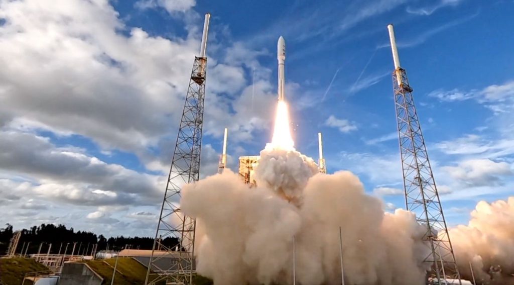 Atlas V rocket launches two communications satellites into orbit