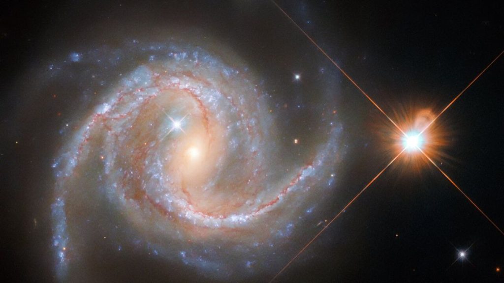 Milky Way stars photobomb Spiral galaxy in stunning Hubble image