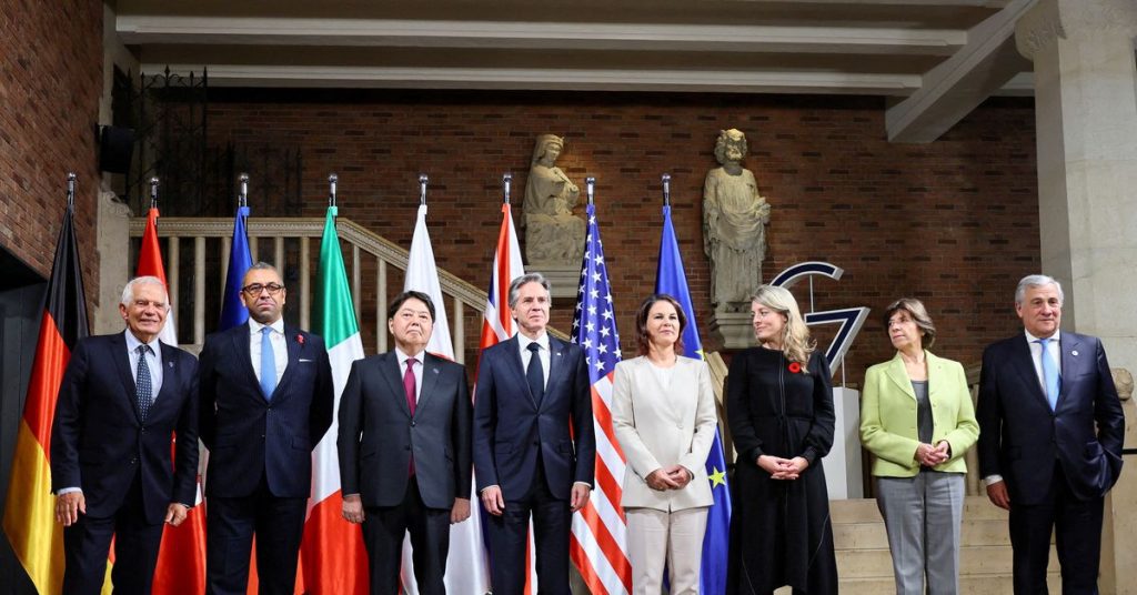 G7 urges China to refrain from threats and use of force