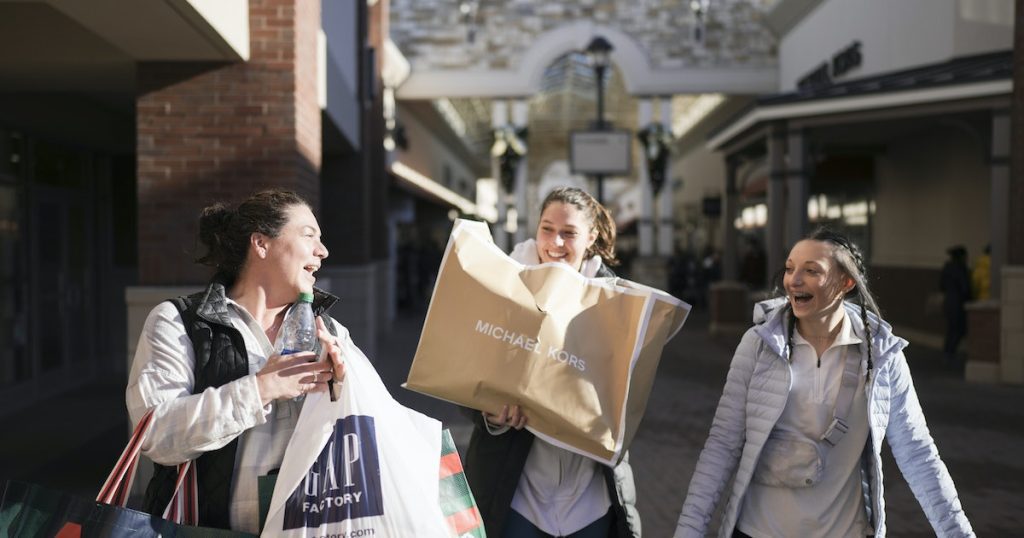 Holiday shopping returned to a lower normal level on Black Friday