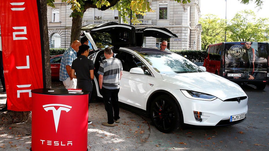 Tesla Model X show in Zurich