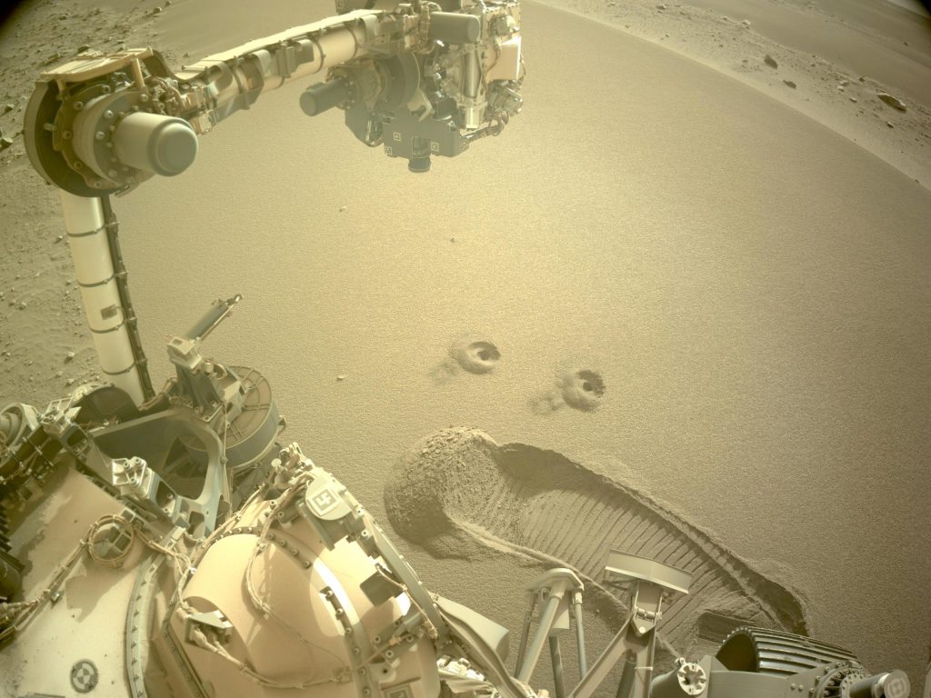 NASA’s Perseverance rover bumps into dirt on Mars