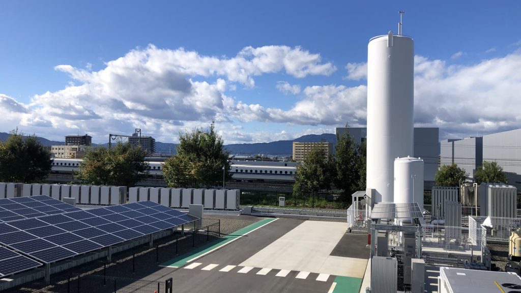 Tesla Mega Packs, Giant Hydrogen Tank: Panasonic's New Climate Factory